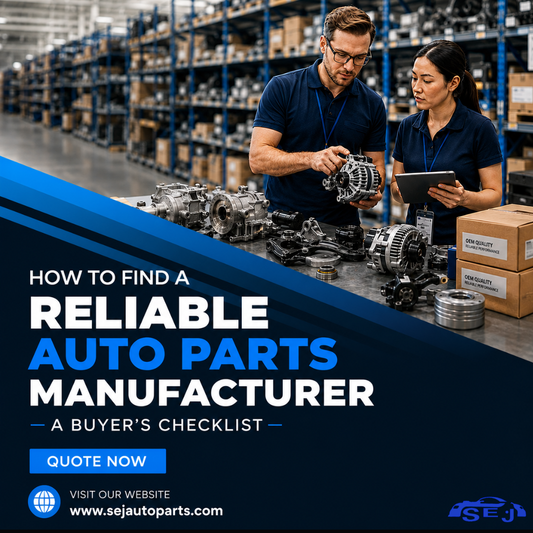 How to Find a Reliable Auto Parts Manufacturer: A Buyer's Checklist